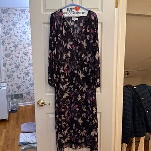 Bella Dahl Dark Floral Long Sleeve Dress